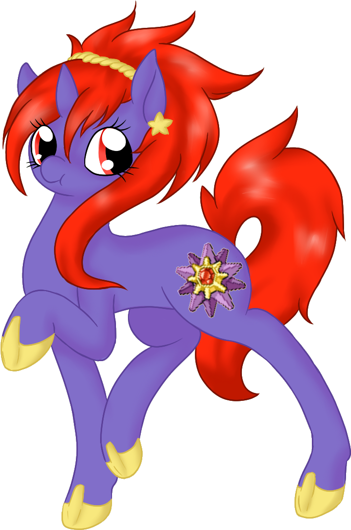 Katze Des Grauens, Pokémon, Ponified, Safe, Solo, Starmie - Cartoon (875x1208), Png Download