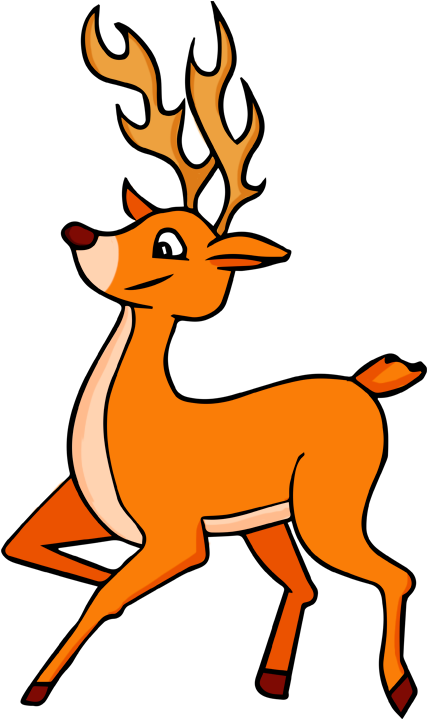 Cartoon Deer Png - Deer Clipart Png (544x755), Png Download
