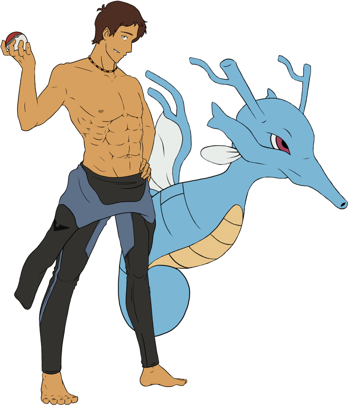 Elite Four - Kingdra (1280x1460), Png Download