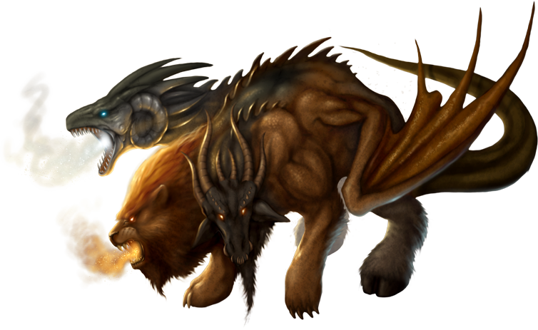 Chimera - Chimera Dungeons And Dragons (754x463), Png Download