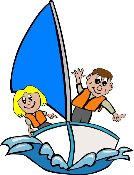 How To Set Use Sailboat With Kids Clipart (456x596), Png Download