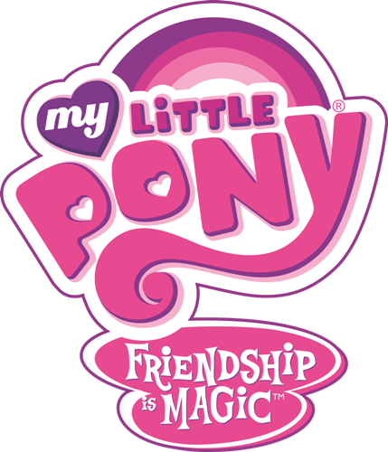 Ruev8gv - My Little Pony Friendship Is Magic Logo Vector (429x500), Png Download