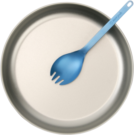 Snow Peak Titanium Spork, Blue - Spoon (600x600), Png Download