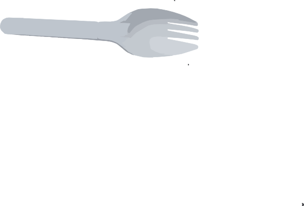 Fork Without Background Clip Art - Clipart No Background Spork (600x407), Png Download