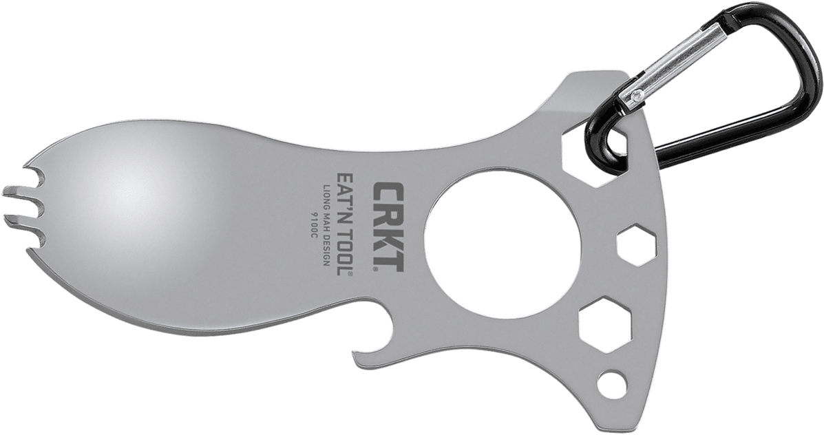 Tap To Expand - Crkt Eat'n Tool - Titanium - (1840x824), Png Download