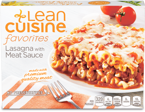 1 - Lean Cuisine Lasagna (500x500), Png Download