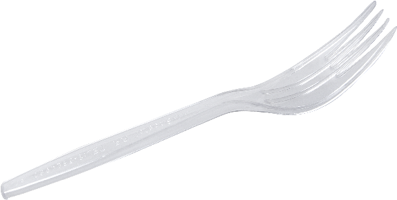 W Plastic Fork - Knife (750x399), Png Download