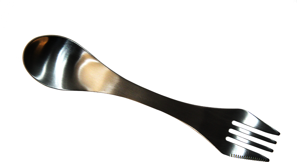Tb005-1 Titanium Spork - Fork (1000x667), Png Download