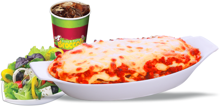 Chicken Lasagna Combo (1181x821), Png Download