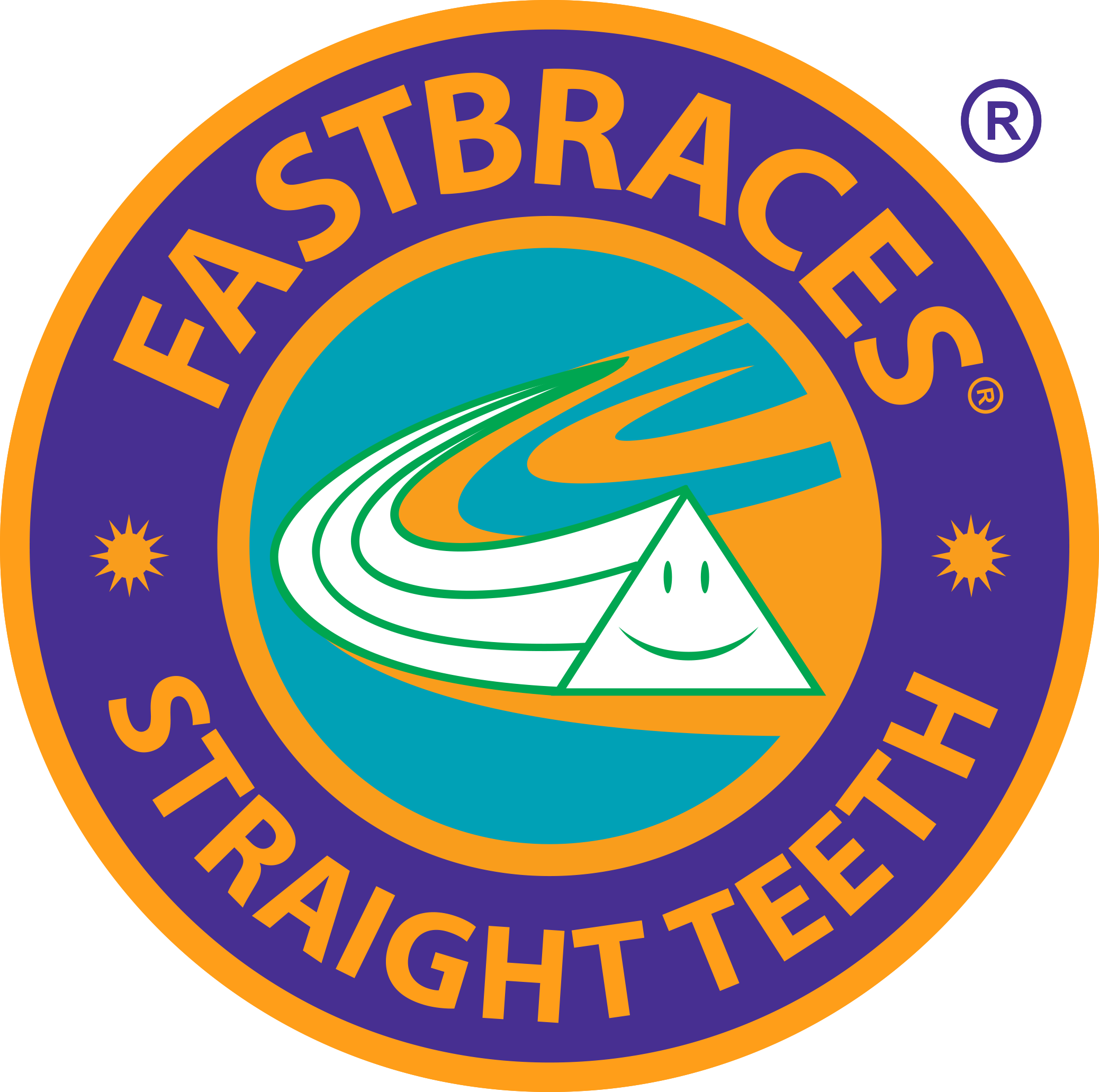 Image 1151400 Fastbraces Logo Purple R - Fast Braces Straight Teeth Logo (2076x2063), Png Download
