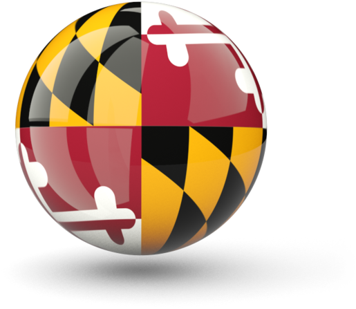 Illustration Of Flag Of<br /> Maryland - Maryland Flag Sphere (640x480), Png Download