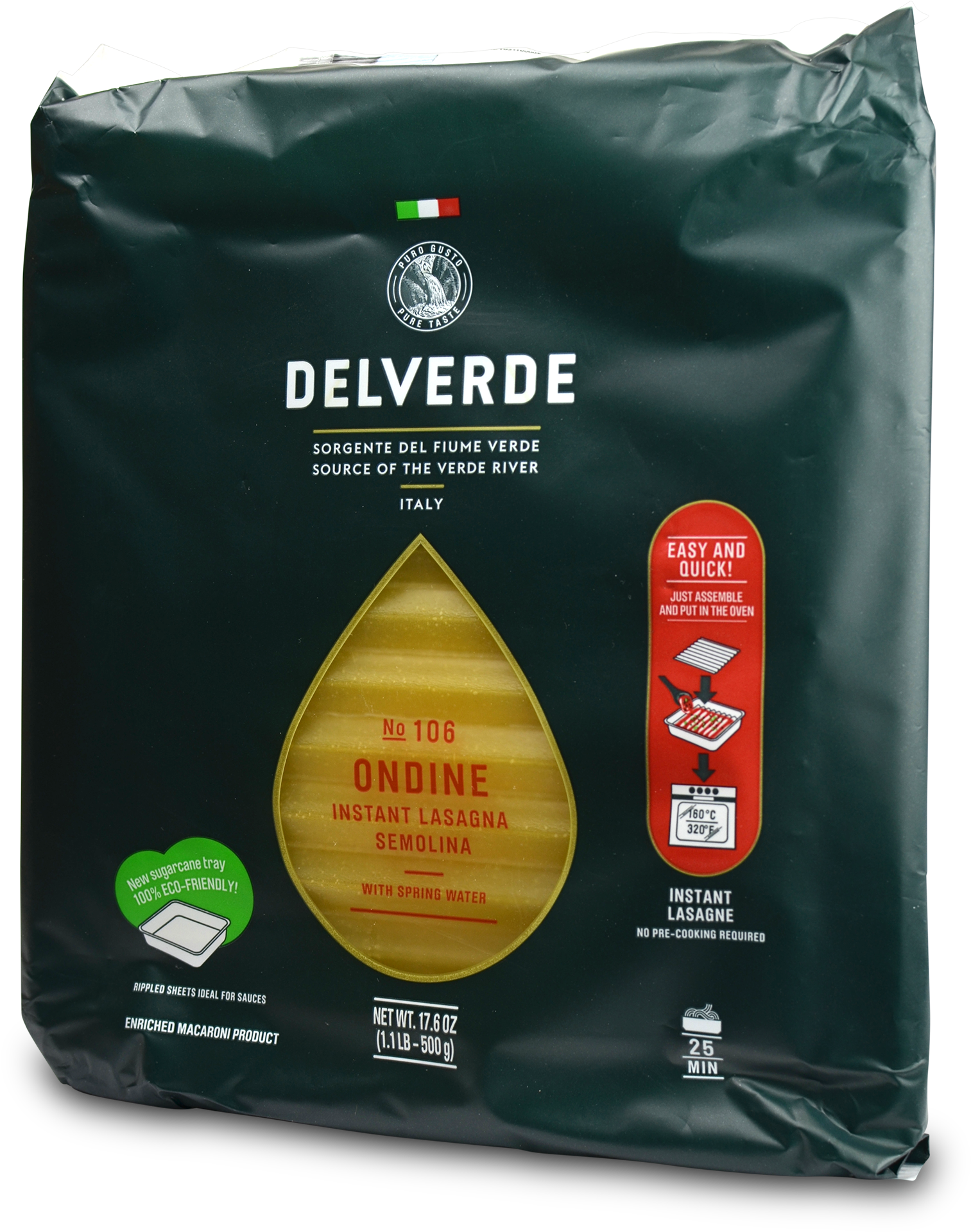 Delverde Imported No Boil Lasagna - Delverde Lasagna (2000x2000), Png Download