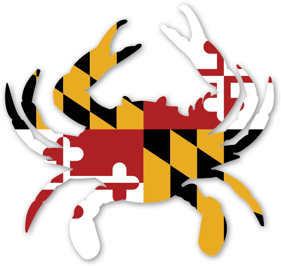 Maryland Crab Full Print Sticker - Maryland Crabs Logo Png (600x572), Png Download