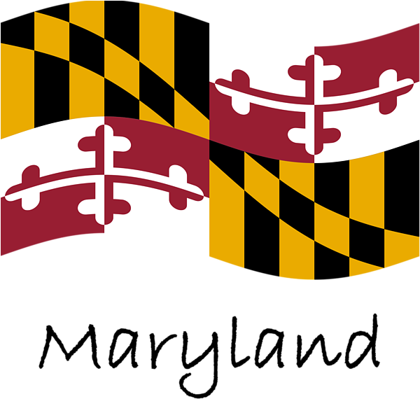 Bleed Area May Not Be Visible - Ravens Maryland Flag (600x599), Png Download