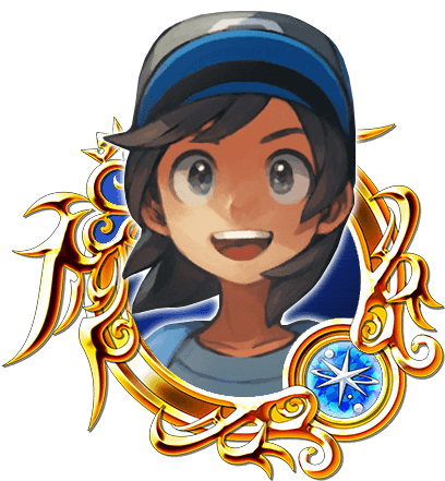 Sun Ex - Kingdom Hearts Stained Glass Ex (410x451), Png Download