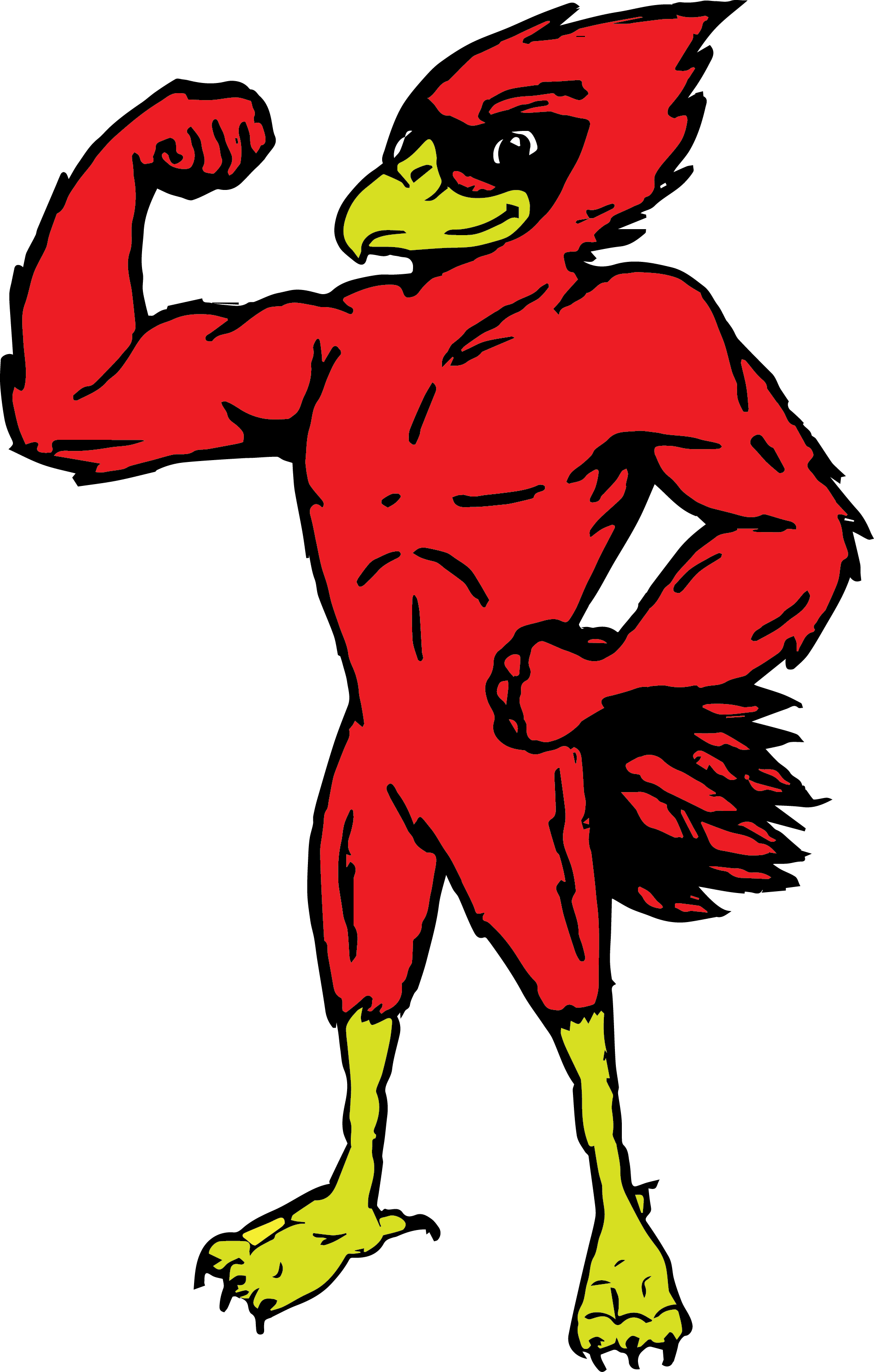 Michigan Lutheran Seminary Jpg Freeuse Stock - Clipart Muscular Cardinal (1896x2976), Png Download