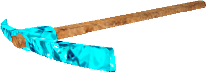 Diamond - Ore - Icon - Irl - Irl Gem - Pickaxe - Real Diamond Pickaxe (417x417), Png Download