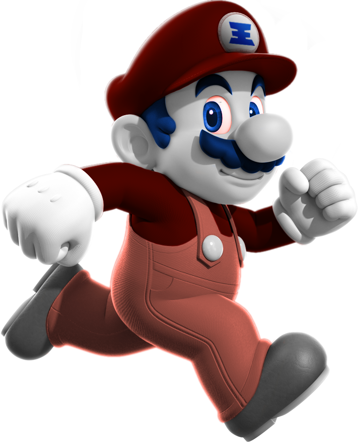 Fanartgrand Dad Hd - Super Mario Run Png (727x898), Png Download