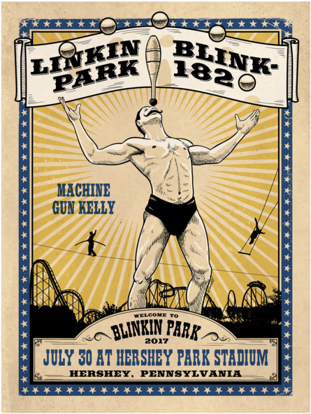 Blinkin Hershey Park Show Poster - Blinkin Park (600x600), Png Download
