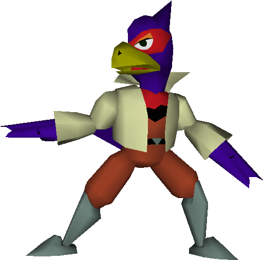Download Zip Archive - Falco Super Smash Bros 64 (750x650), Png Download
