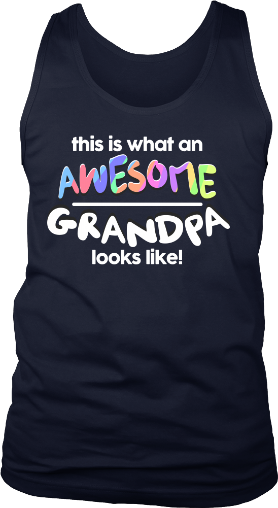 Gifts For Granddad,grandfather Men Tank - T-shirt (1000x1000), Png Download