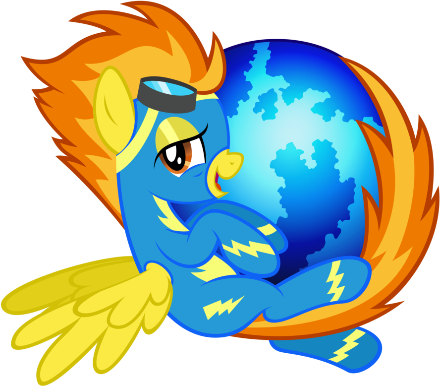 Spitfire Firefox Icon By Tygerbug - My Little Pony Spitfire (900x836), Png Download
