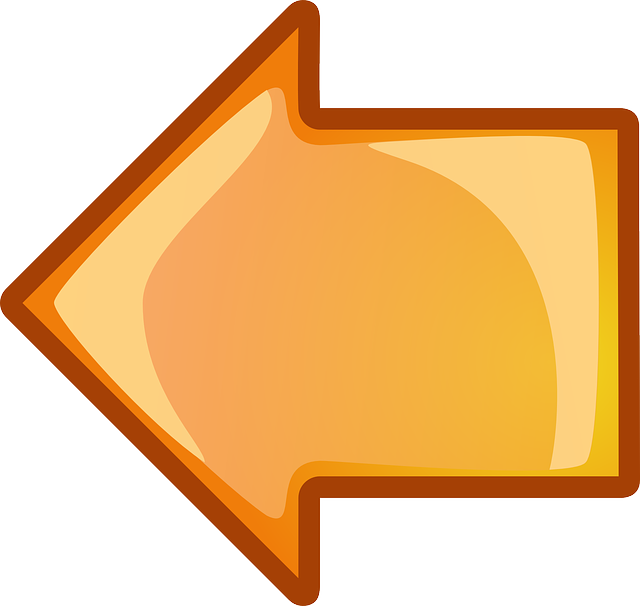 Computer, Back, Icon, Left, Right, Arrow, Cartoon - Left Arrow Png Orange (640x606), Png Download