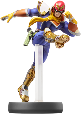 Captain Falcon - Captain Falcon Amiibo Super Smash Bros (500x537), Png Download