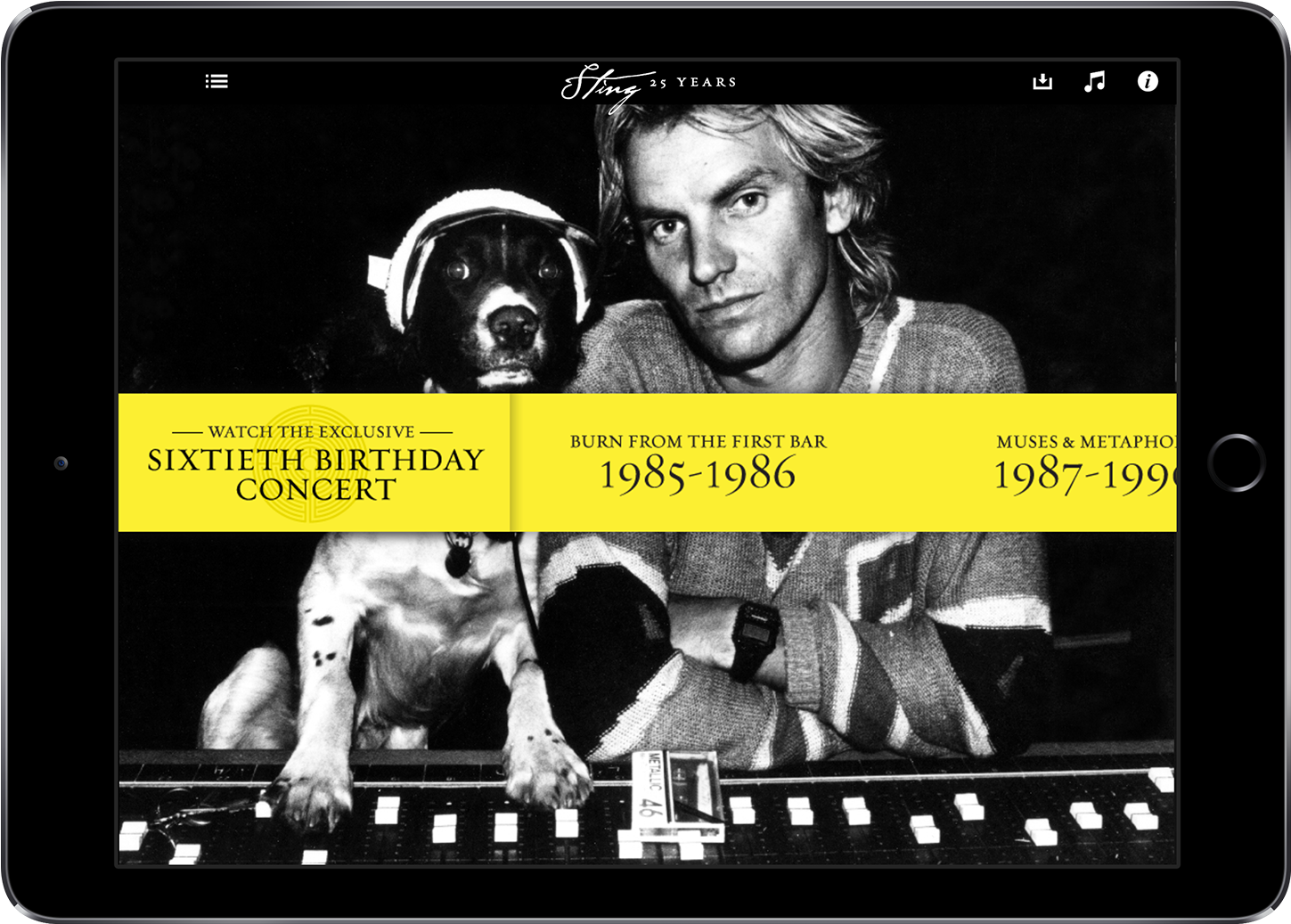 Ipad 2280 Sting - Biography App (2280x1440), Png Download