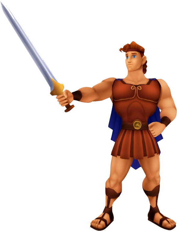 Hercules Free Download Png - Kingdom Hearts Hercules (607x779), Png Download
