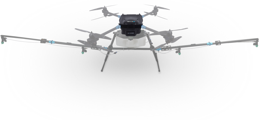 Hercules 20 Spray - Unmanned Aerial Vehicle (861x399), Png Download