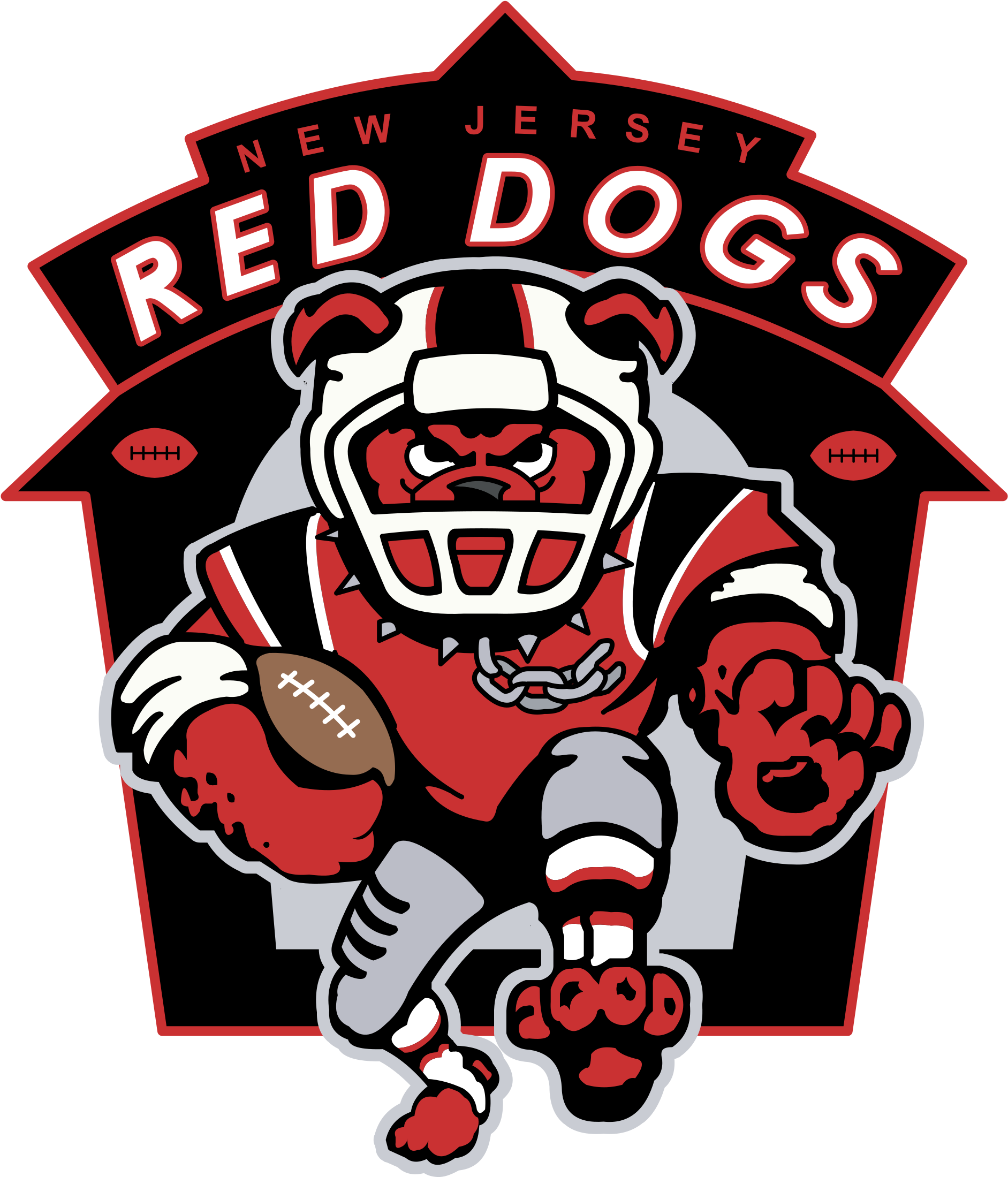 New Jersey Red Dogs Logo Png Transparent - New Jersey Red Dogs (2400x2400), Png Download