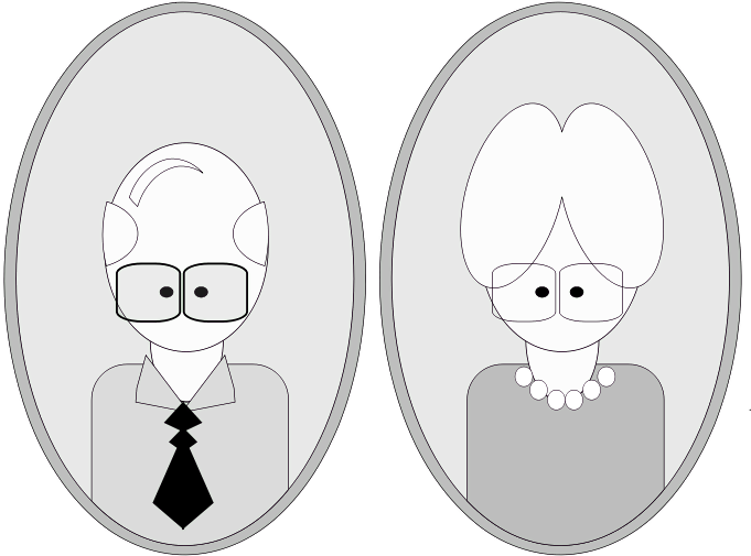 Small - Cartoon Grandpa (600x445), Png Download