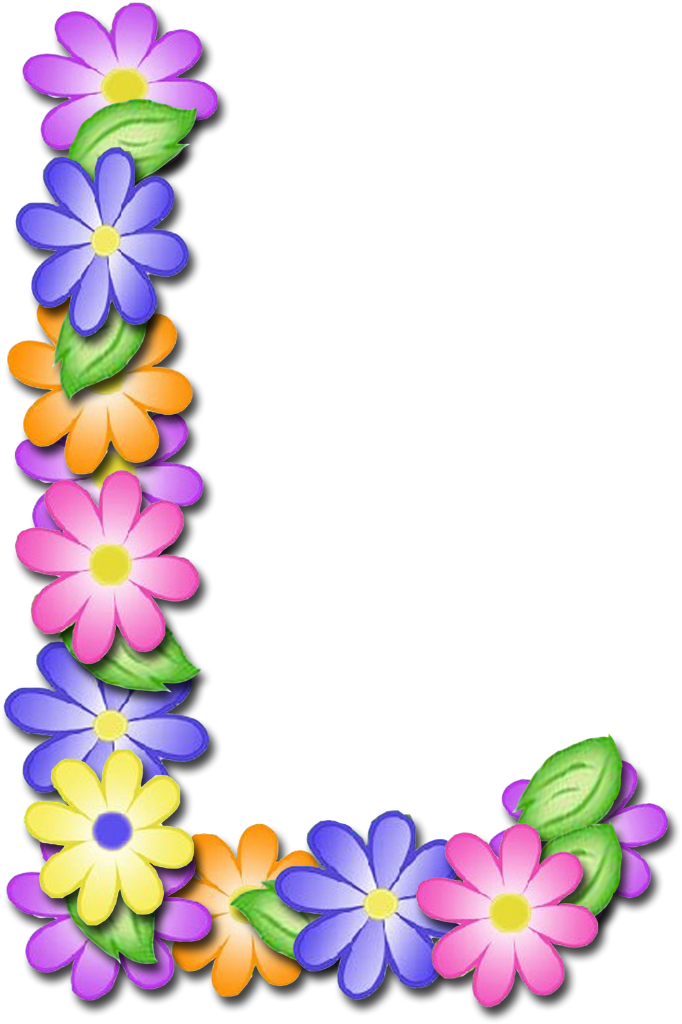 Alfabeto Abc Png Letras Floral Primavera Flor Flores - Letter N Clipart Png (1600x1546), Png Download