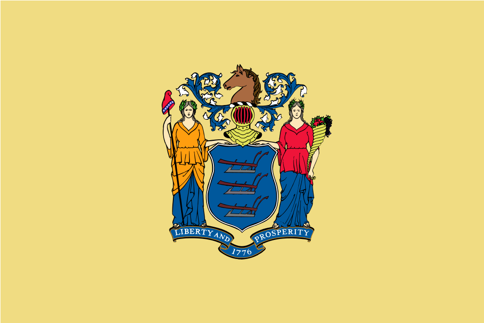 Download Svg Download Png - New Jersey State Flag Coloring Page (1024x1024), Png Download