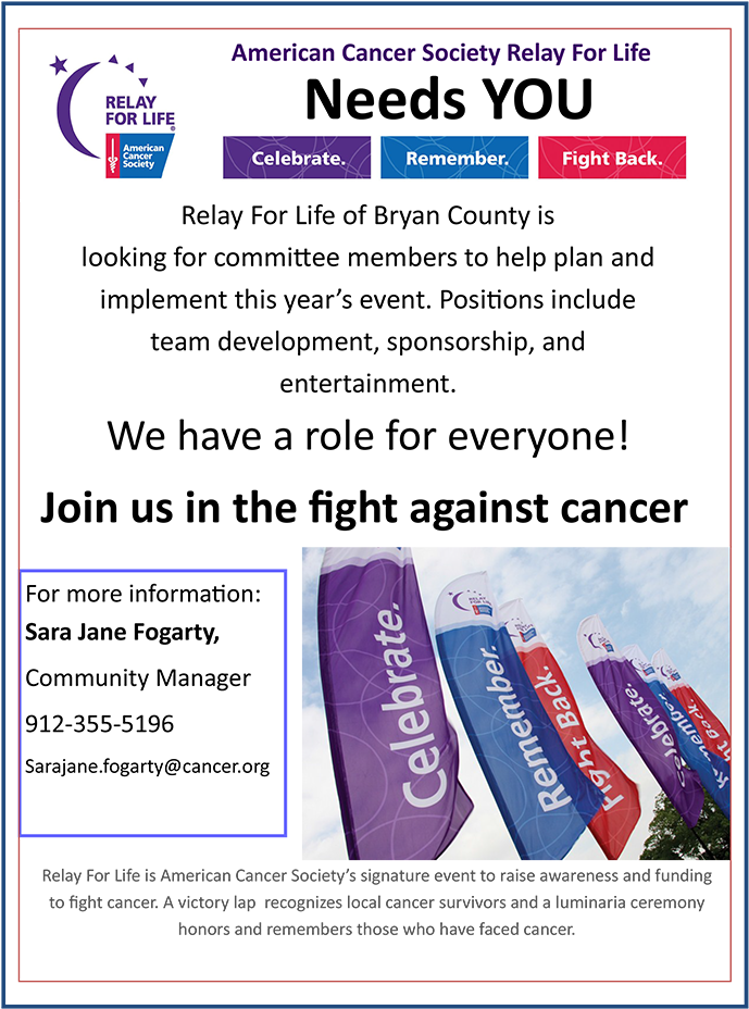 American Cancer Society Relay For Life Needs You - Relay For Life (700x931), Png Download