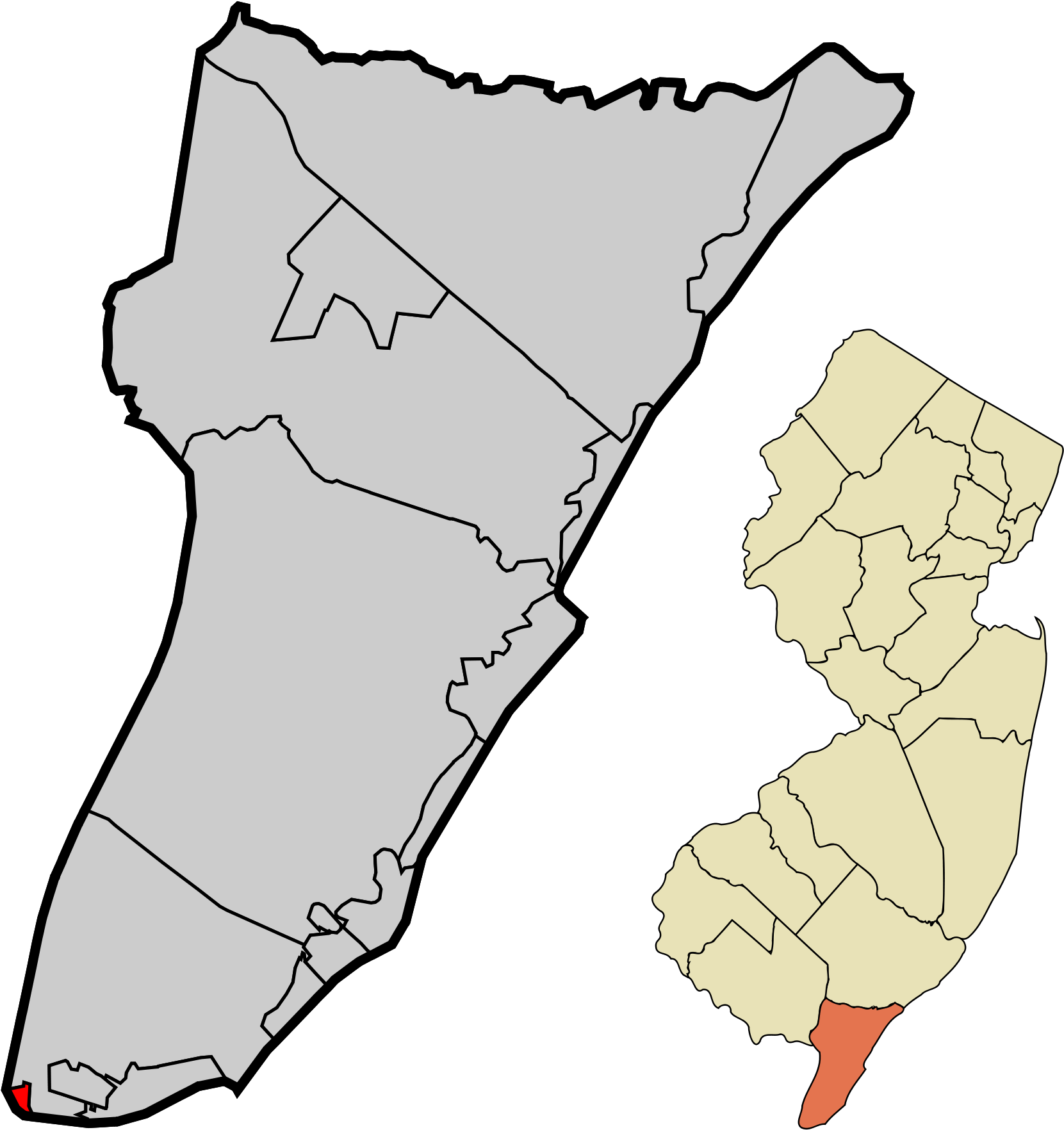 Cape May County Nj (2000x2000), Png Download