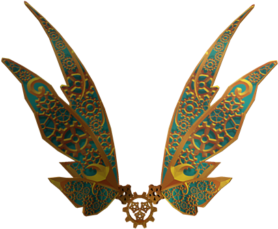 Steampunk Wings Of Mechanical Destiny - Steampunk Wings Png (420x420), Png Download