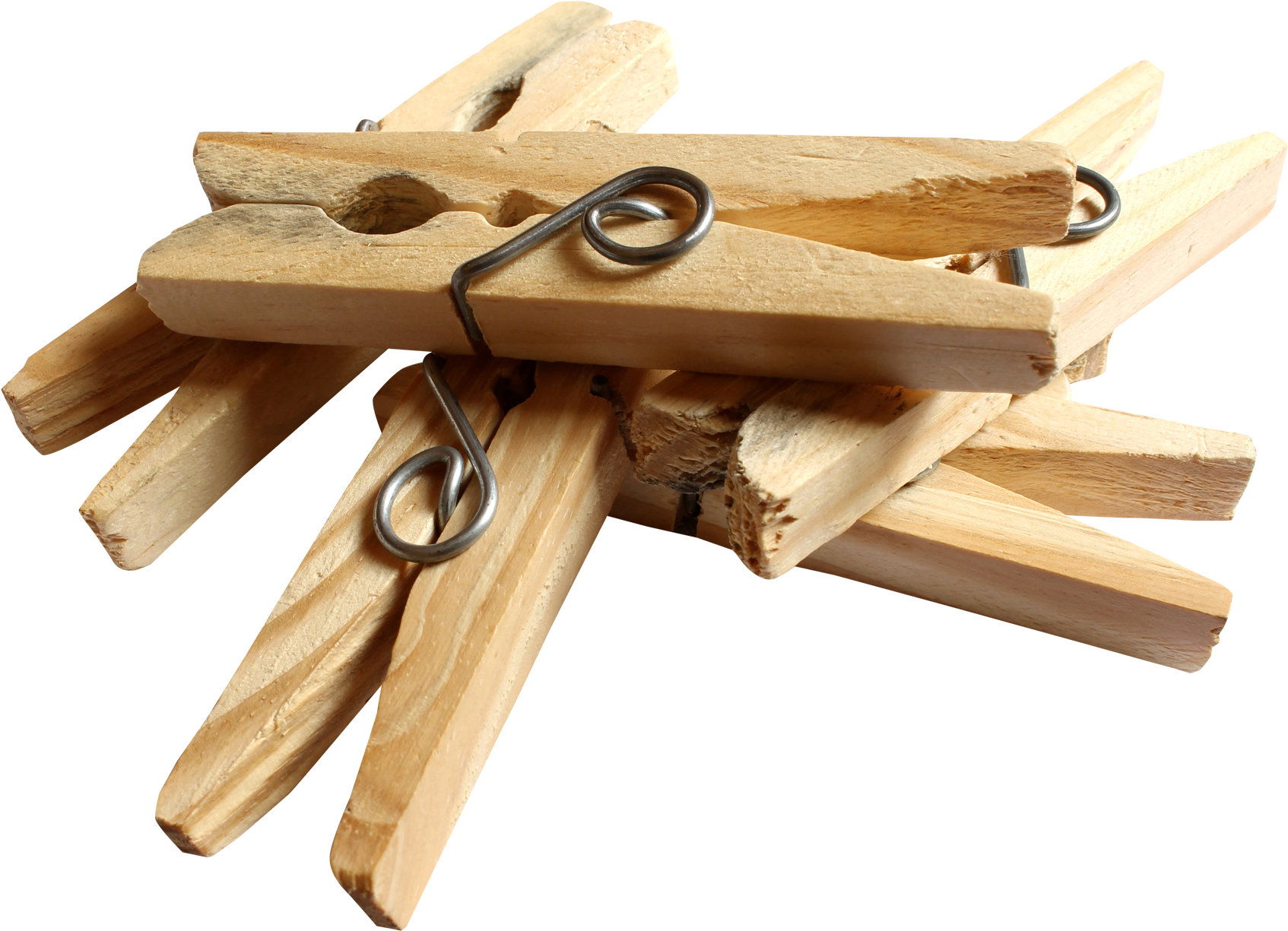Wooden Cloth Pegs Png Transparent Image - Cloth Peg Png (1881x1368), Png Download