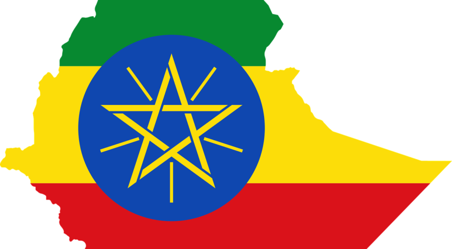 Since Prime Minister Abiy Ahmed Took Office This April, - Ethiopia Flag Map (897x494), Png Download
