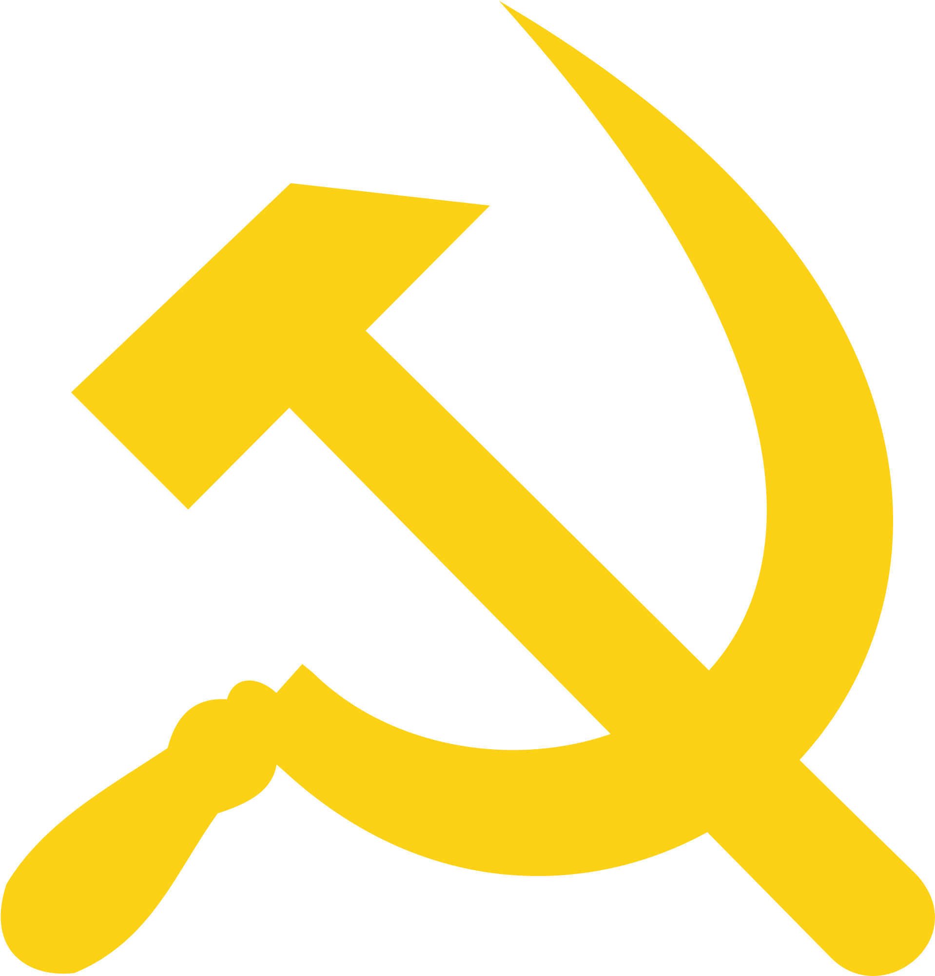 Open - Hammer And Sickle Transparent (2000x2039), Png Download
