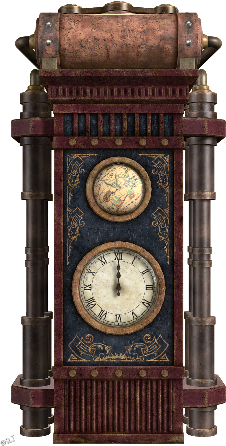 Rjs Bits Bobs Props Pieces Steampunk Clock Work - Clock Transparent Png Tubes Steampunk (813x1600), Png Download