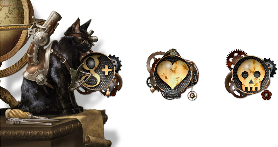 Steampunk Icons Png Picture Transparent Download - Steampunk Icon (1024x500), Png Download