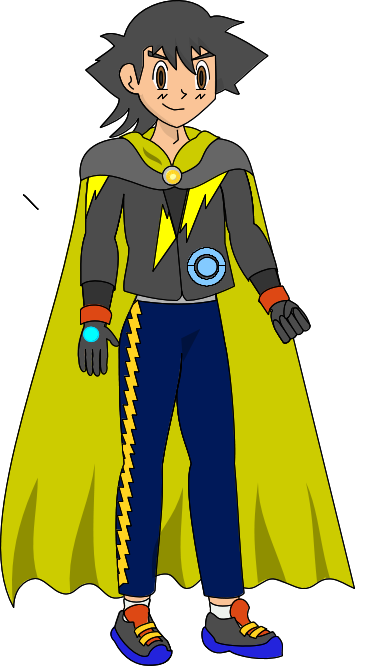 Ash Ketchum In Mystery Aura Trainer Clothes 1 - Wiki (365x666), Png Download