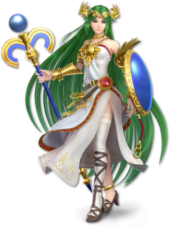Preview Art - Super Smash Bros Ultimate Palutena (350x471), Png Download