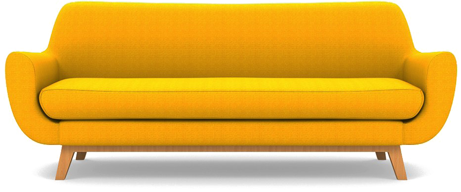 Yellow Sofa Png Clipart - Studio Couch (965x500), Png Download