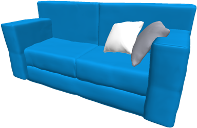 Blue Sofa - Studio Couch (420x420), Png Download
