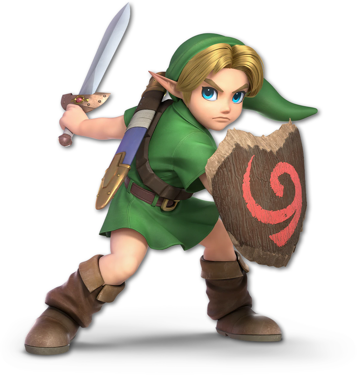 Bird Gang - Super Smash Bros Ultimate Young Link (1143x1200), Png Download