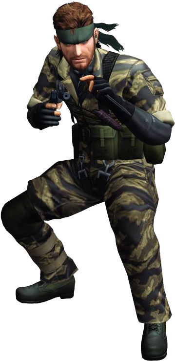 Naked Snake - Snake Metal Gear Png (382x751), Png Download