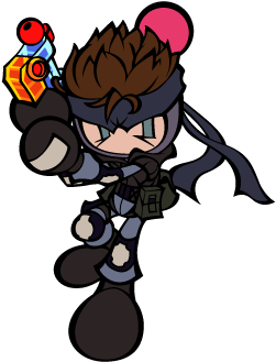 Solid Snake Bomber - Super Bomberman R Solid Snake (328x385), Png Download